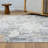Celso Modern Abstract Performance Area Rug in Gray/Brown-1535158855