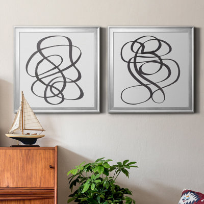 Around the Mountain I - 2 Piece Picture Frame Painting Print Set on Canvas