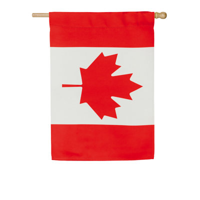 Drapeau de maison Canada en nylon 2 faces 44 x 28 po