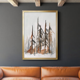 Rustic Evergreen I, reproduction encadrée de qualité supérieure - prête à être accrochée