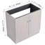 Meuble-lavabo kaki de 36 po avec porte à fermeture en douceur de conception moderne en contreplaqué non inclus avec un grand espace de rangement