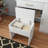 Vanity Desk With Led Mirror Lights And Power Outlet Charging Station, Makeup Dressing Table With 3 Drawers, 7 Shelves And Storage Stool, For Girls And Women (White)-78717654