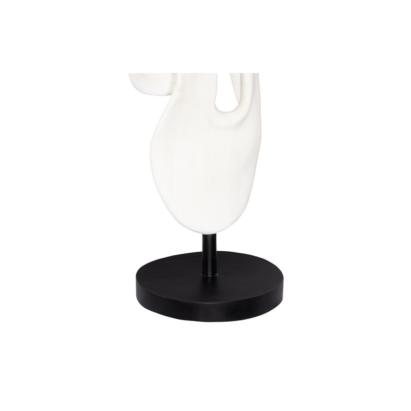 Cast Dancing Sculpture, Saute, Faux Bleached