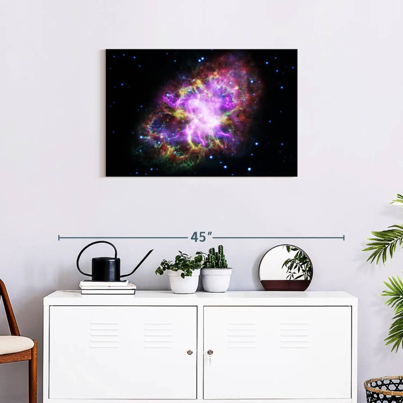 Oberle Sparkling Crab Nebula, 20" H x 30" W