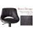 Licon Swivel Upholstered Faux Leather Adjustable Height Counter Stool-749128556