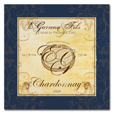 Asadulla 'Wine Label 4' Vintage Advertisement on Wrapped Canvas