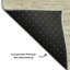 Tapis beige en tweedy lavable à la machine Premium-215344776