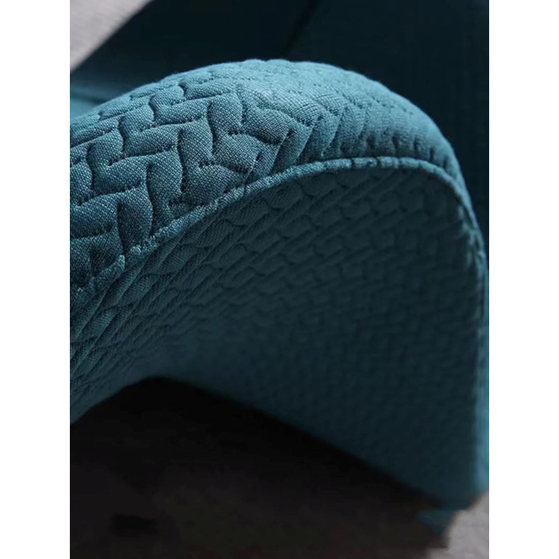 Upholstered Accent Chair, Blue Polyester Blend