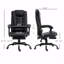 Fauteuil de bureau vibrant à 7 points avec fonction de massage, dossier haut avec fonction inclinable avec support lombaire, repose-pieds, dossier inclinable, hauteur réglable, noir-763255327