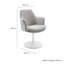Fauteuil pivotant en velours Lippa Performance-105239672-105239668