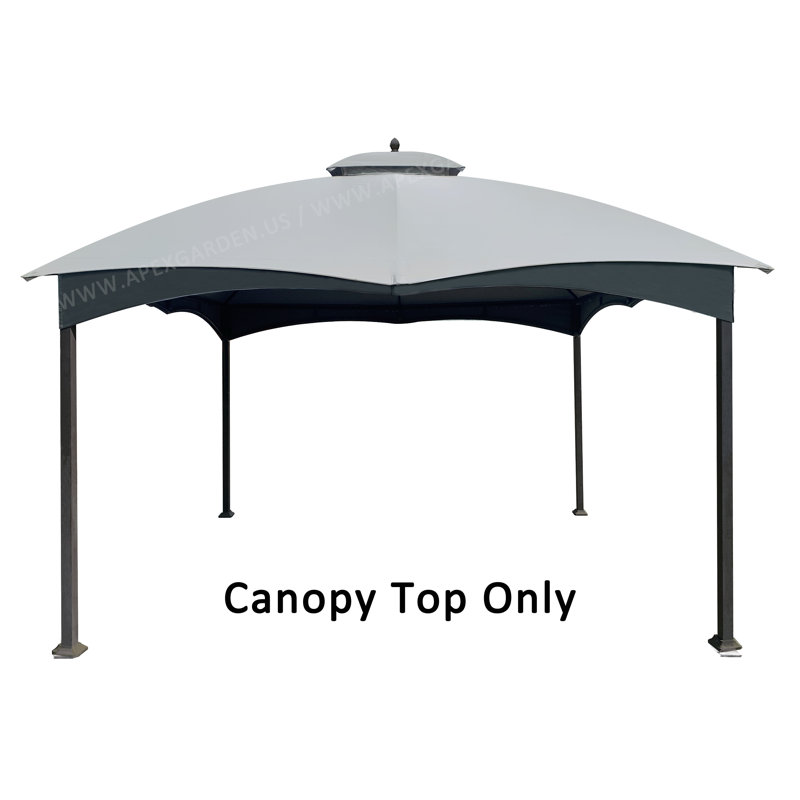 Gray Replacement Canopy Top for 10 ft. x 12 ft. Gazebo