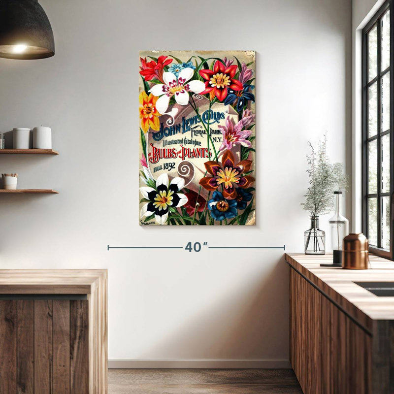 Harnek Flower Seed Catalogs II, 39" H x 26" W