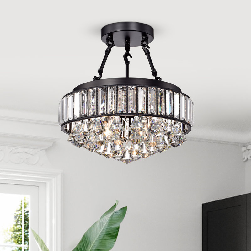 Armaghan Crystal Semi Flush Mount