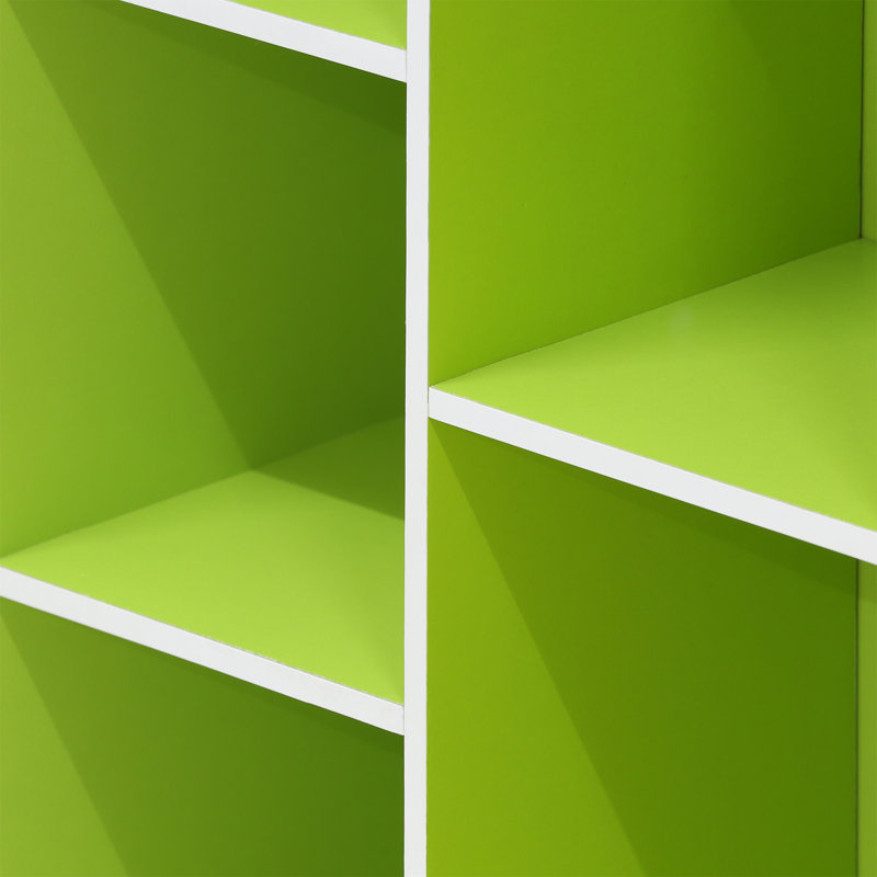 Harkless Bookcase, White/Green