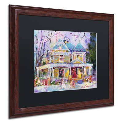 « christmas house », impression sur toile