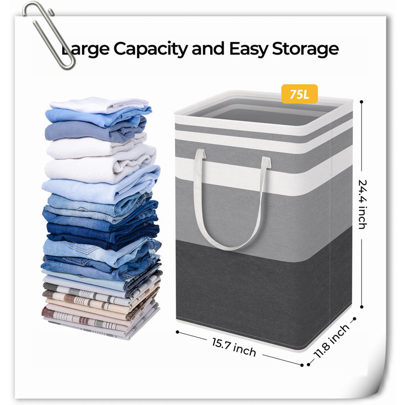 Panier en tissu Beachcrest Home ™, 75 L 
