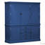 Armoire de cuisine 73 po avec rangement et garde-manger autoportants en bois-2084715464