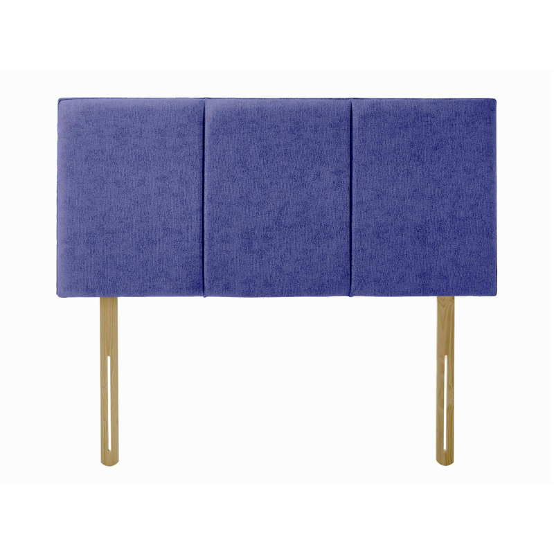 Ergys Upholstered Headboard, Double (4'6), Purple, Chenille