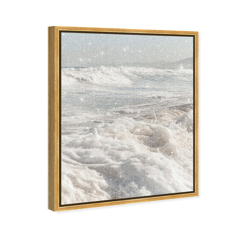 Clouded Shores Print by Oliver Gal, 37"H x 31"W, Gold Floater Frame