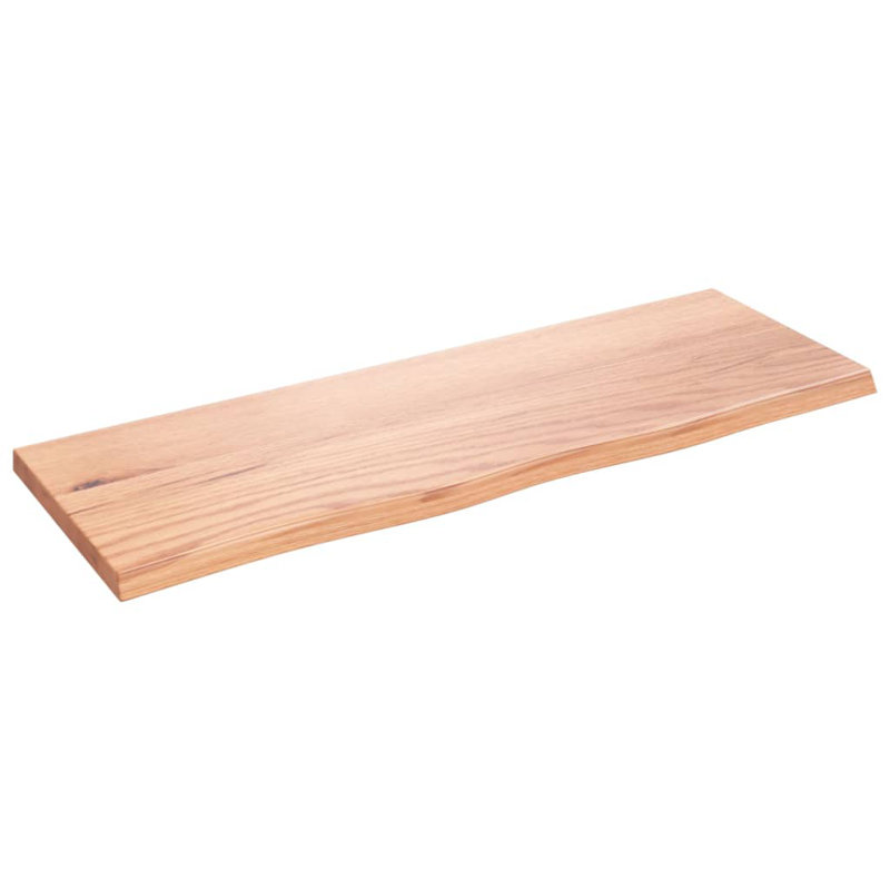 Mulry 80cm Solid Wood Bathroom Vanity Top, Light Brown