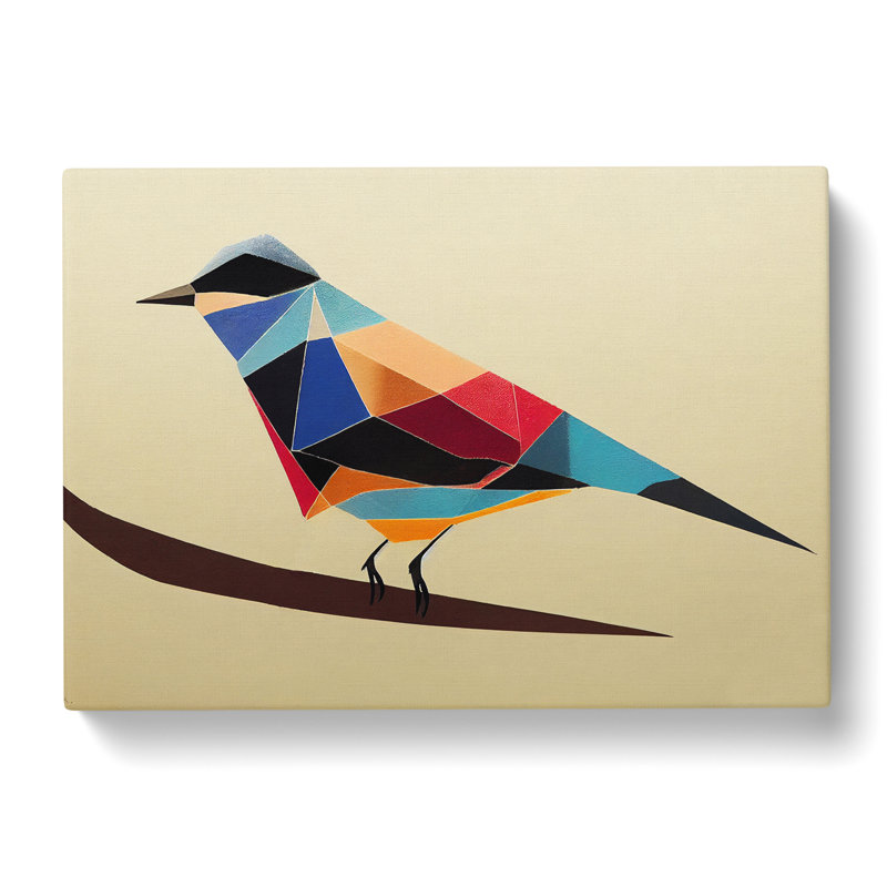 Wild Bird Abstract - Wrapped Canvas, 35cm H x 50cm W x 3cm D