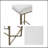 Backless Upholstered Counter Stool 26"H