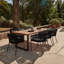 Fabiano Rectangular 8 - Person 235cm Long Dining Set with Cushions and Umbrella-2007782809-2007782805-1980667739