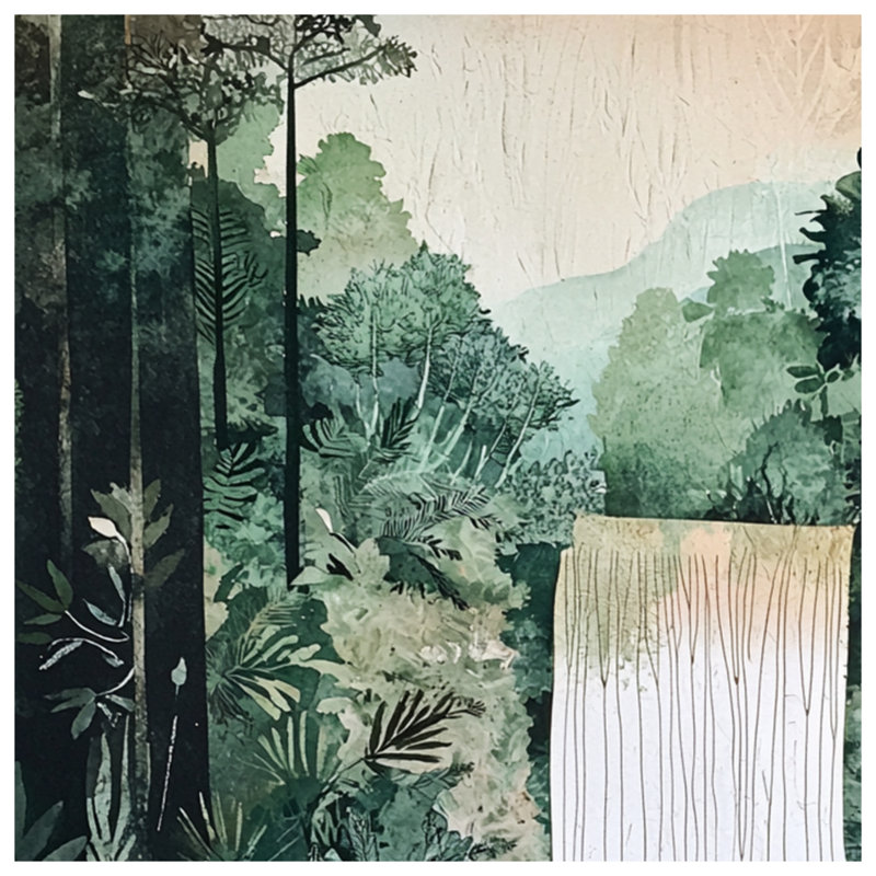 Couvertures Dense Forest, 50in W x 60in H