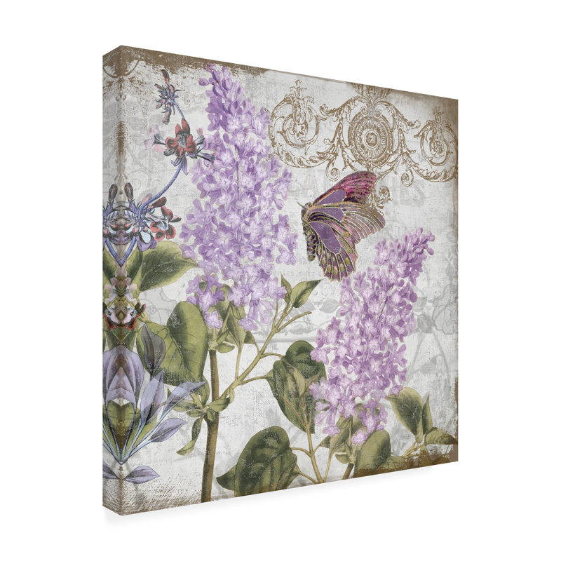 Art mural sur toile tendue - "Victorian Romance Iii" de Sasha pour décoration de salon, de chambre à coucher ou de bureau - 35 x 35