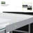 Lachus Tempered Glass Steel Drafting Table