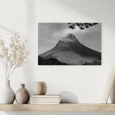 Misty Mountain View Dramatic Peaceful Serene Pine Landscape Mountain Wall Art Print by Thabiet Kamaldien - Wrapped Canvas Print