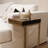 C Shape Rustic Side Table-795857651