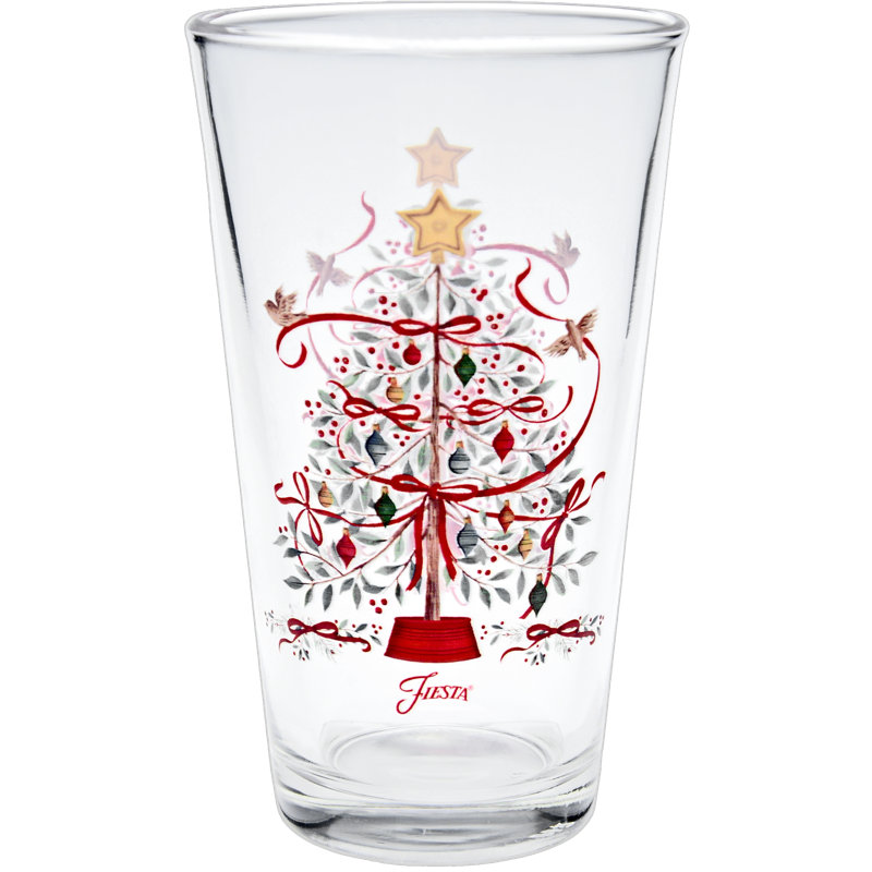 Ensemble de 4 verres à vin effilés 16 oz Fiesta Holly Berry