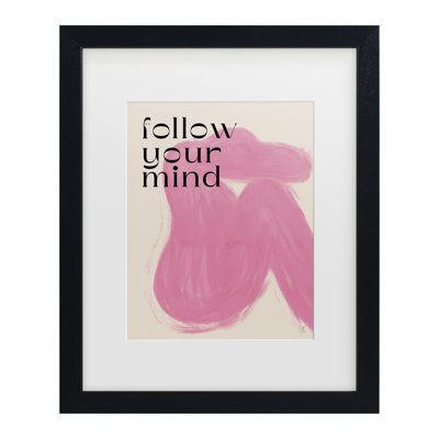 Anne-Marie Volfova Pink Woman Matted Framed Art