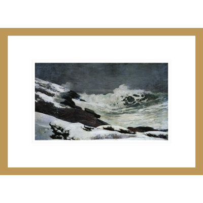 «Winter Coast» par Winslow Homer - estampe numérique encadrée