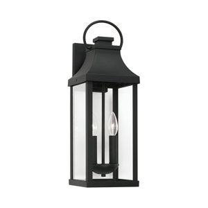 Caden 7" W X 21" H Outdoor 2-Light Medium Wall Lantern With Clear Glass