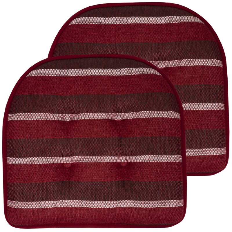 Coussin de chaise Bradford 17 po x 16 po, 6, Bourgogne