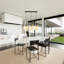 Cadi-Grace 3 - Light Black Kitchen Island Pendant-1801490190