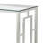 Rectangle Glass Top Sofa Table Nickel