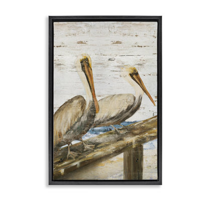 «Rustic Pelicans Perché» par Julie DeRice
