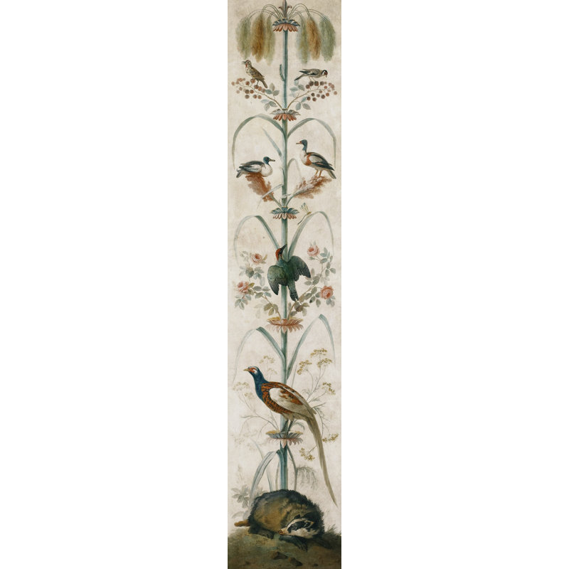Tropical Vertical Painting 1 Print by Grand Archives, Walnut