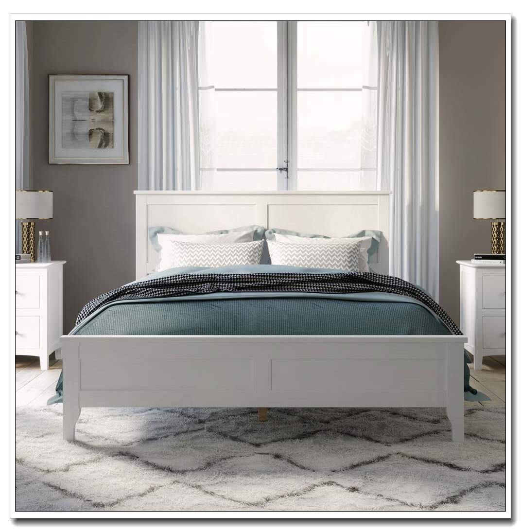 Latitude Run® King Size Solid Wood Platform Bed - Wayfair Canada