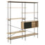Germn 188cm H x 172cm W Steel Etagere Bookcase-351782201