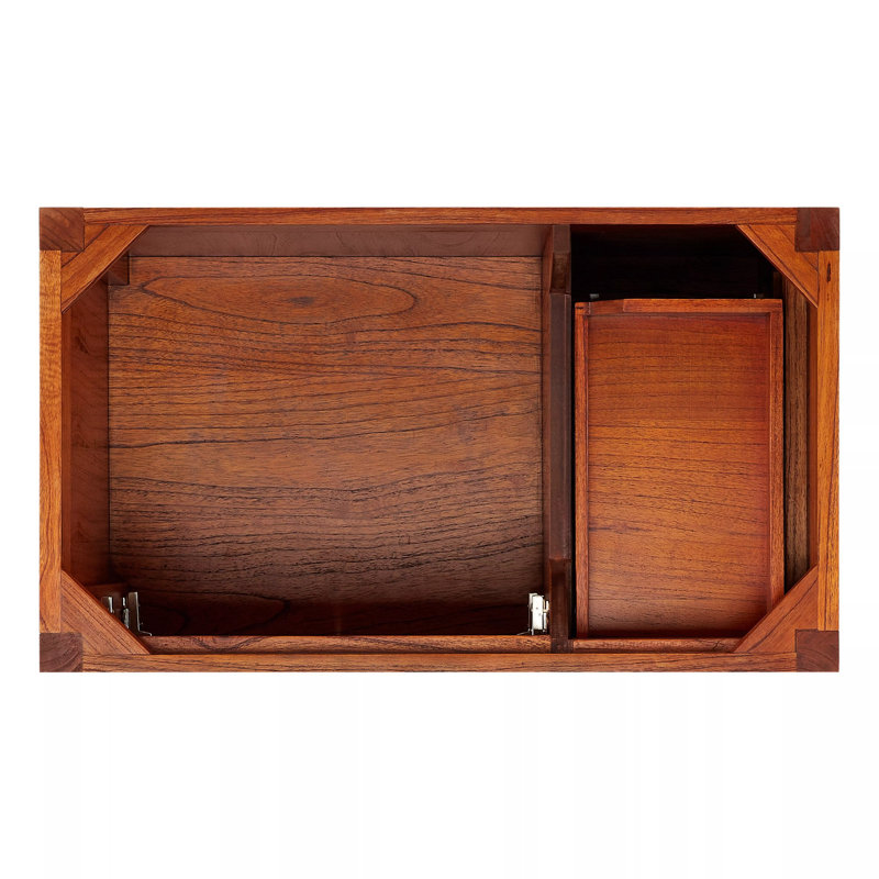 36" Maybeck Vanity - Tinted Oak With Undermount Sink, Feathered White Quartz, 8" Widespread