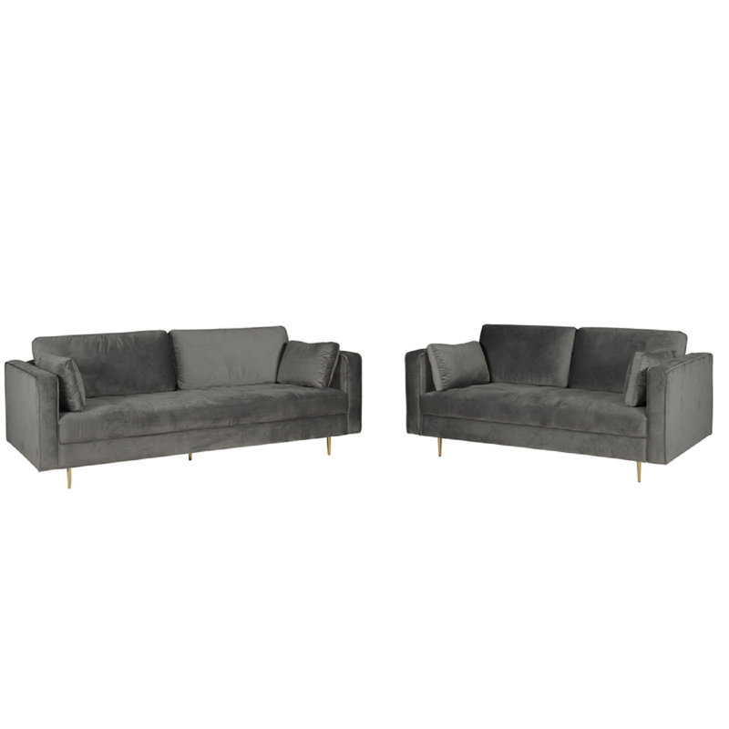 Athalia 2 - Piece Living Room Set, Grey