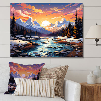 Colorado River Trail - Forêt et rivière, art mural