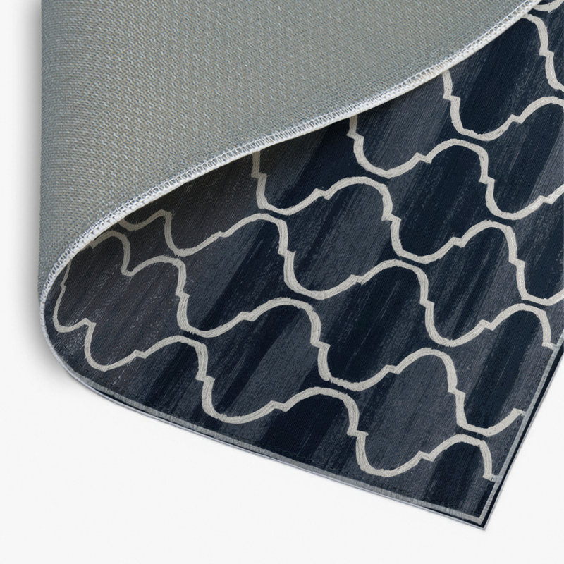 Tapis gris intérieur et extérieur Trellis, Rectangulaire 8 pi x 10 pi