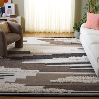 Kenya 280 Hand Woven 80% Wool; 20% Cotton Geometric Rug
