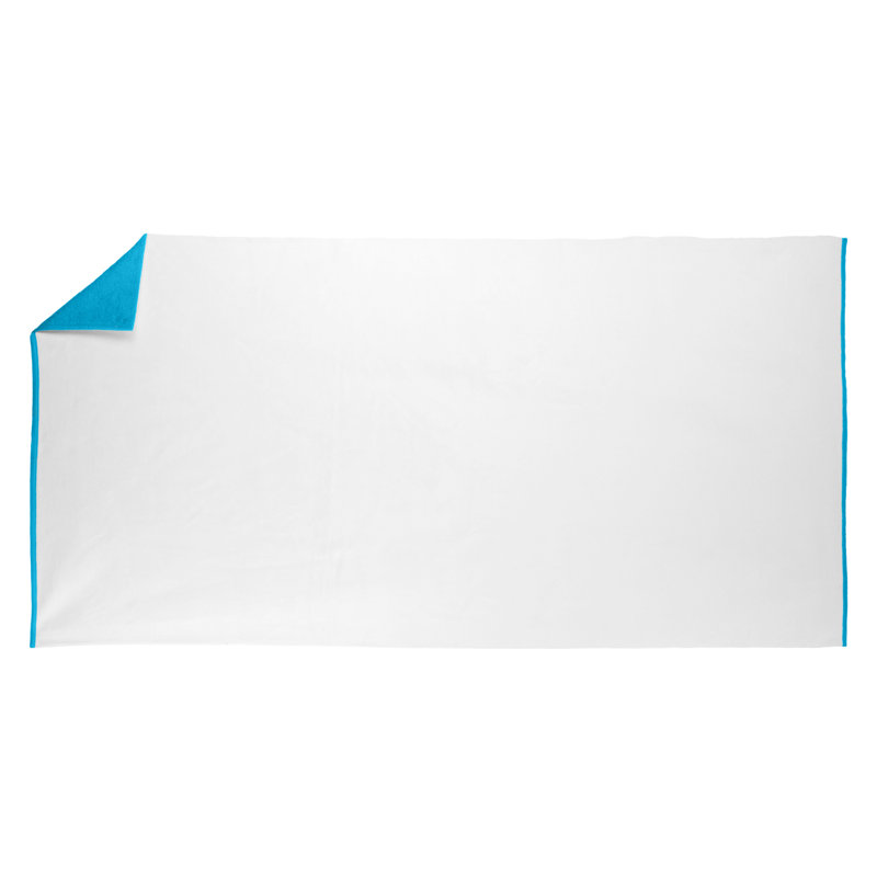 Serviette de plage 100% coton Anouk, Aigue-marine