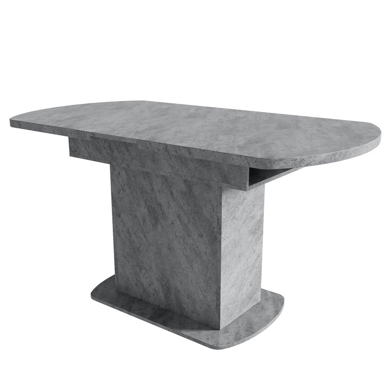 Benten Extendable Oval Dining Table, Grey